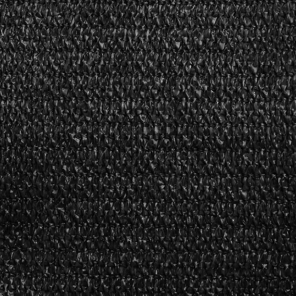 Sonnensegel 160 g/m² Schwarz 4/5x3 m HDPE